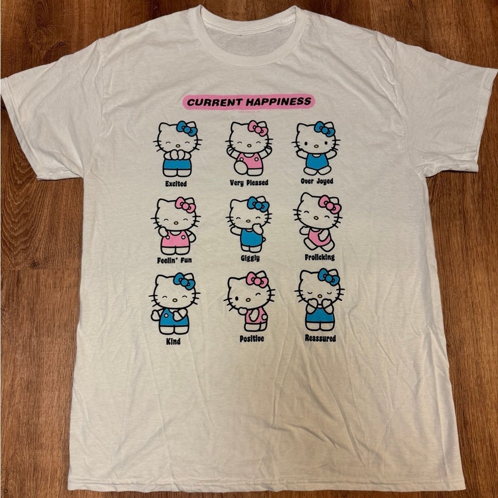 Hello Kitty White Graphic T-Shirt